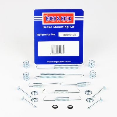 BORG & BECK BBK6138 Brake Shoes Accessory Kit Rear Fits Citroen Saxo ZX Peugeot