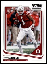2018 Score Base Simmie Cobbs Jr. Indiana Hoosiers 390 Rookie