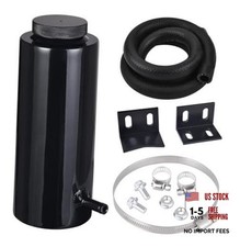 Coolant Overflow Tank, Radiator Overflow Bottle 800ml Aluminum Universal Black