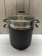 Calphalon 8qt Hard Anodized Nonstick Multipot Pan Pot Steamer Pasta Cooker Oven