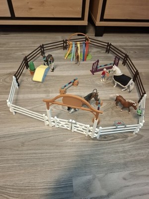 Schleich Konvolut Farm World Pony Agility Training Pferde Reiten