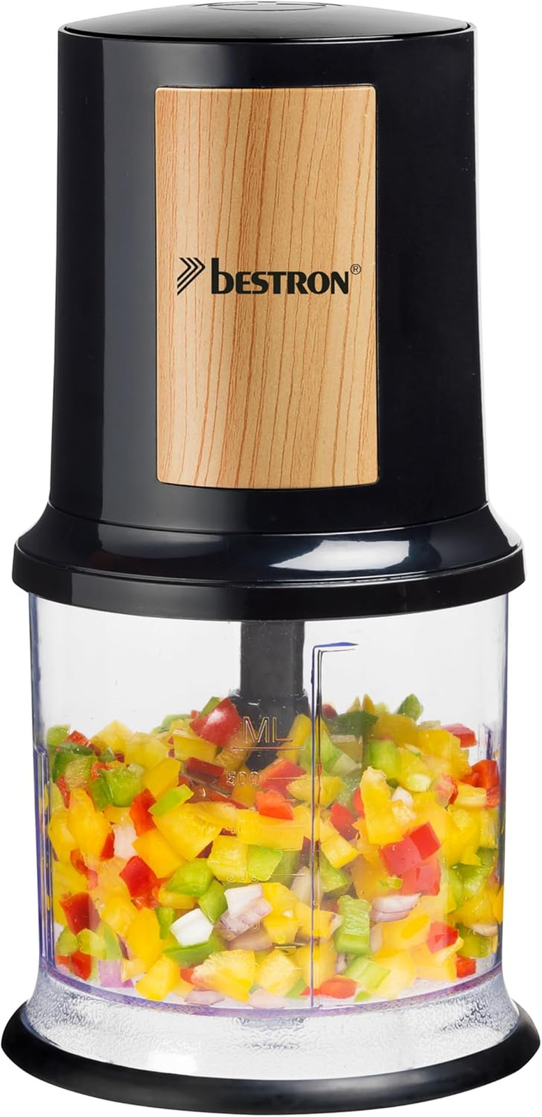 Tritatutto Elettrico Alta Efficienza con Due Coltelli Inox 500ml