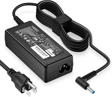 Charger Compatible with HP Laptop Computer 65W 45W Smart Blue Tip Power Adapter
