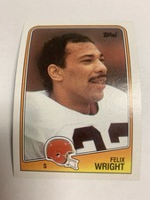 1988 Topps NFL Cleveland Browns Felix Wright