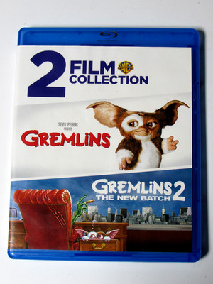 Gremlins/Gremlins 2 the New Batch (Blu-ray Set) LIKE-NEW Steven Spielberg + FREE