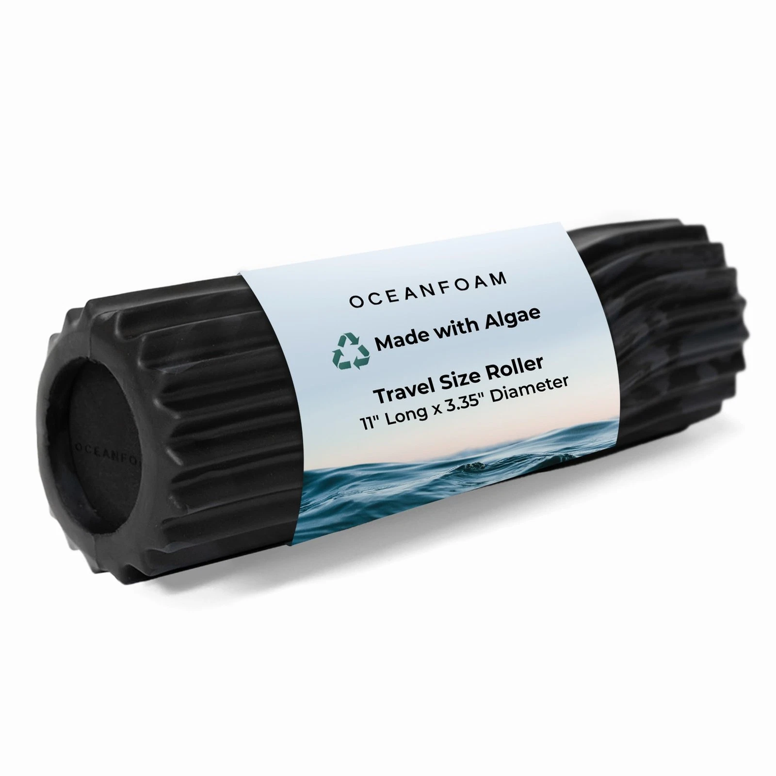 Ripple Travel Foam Roller (11" x 3.35") Firm Mini Foam Roller for Physical Th...