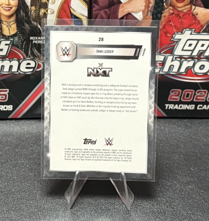 24/25 WWE TOPPS CHROME - GREEN REFRACTOR Tank Ledger 047/175 | eBay