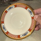 Lenox Discontinued Red Lacquer Footed Cup/Saucer, Made In USA 1983-1988. — photo 2