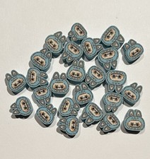 Cute Kawaii Monster Charms DIY Crafts Jewelry - Lot of 25 Blue Charms