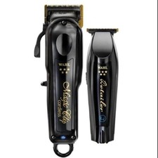 Wahl Cordless Barber Combo Black Magic Clip Clipper Detailer Trimmer 3025397