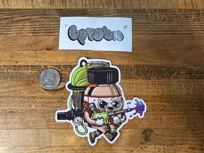 #ad Angelus Pressure Spray Character Sticker Slap Tag Graffiti MSK OTR DMS $14.88