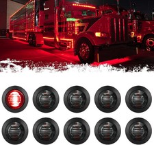 PSEQT 3/4 Inches Round Trailer LED Side Marker Lights Clearance Turn Signal Mark
