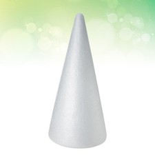 6 Pcs Foam Cone Craft Accessories White Solid Cones for Kids Christmas