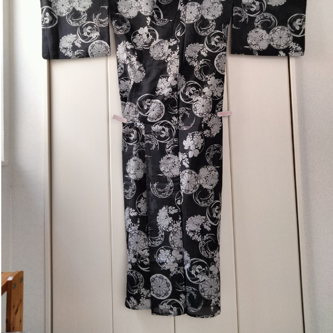 Silk Kimono Small Pattern Washable Medium Japan - image 11