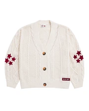 Taylor Swift Red Taylors Version Cream Stars Cardigan YS/YM SAME/NEXT/DAY SHIP