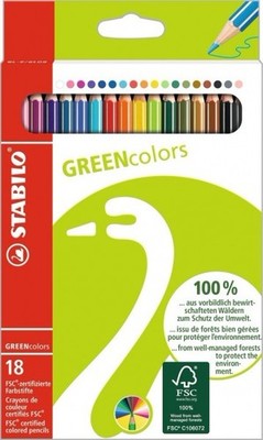 Buntsift Stabilo GREENcolors 18er Pack