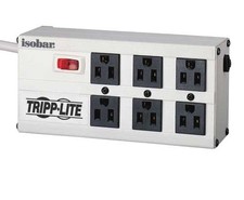TRIPP LITE Isobar 6 Outlet 120V Surge Suppressor, Recept: 6 x NEMA 5-15R, 3330J