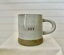 Hearth and Hand with Magnolia “JOY”  14oz Coffee Mug Stoneware Gaines 4” H Mint!