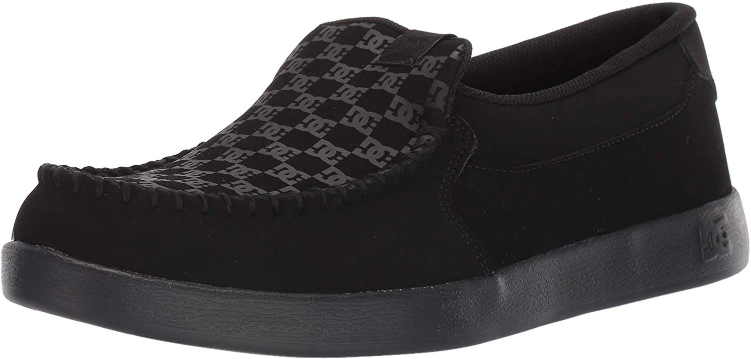 DC Mens Villain 2 Slip On Shoes - Black - Authentic New