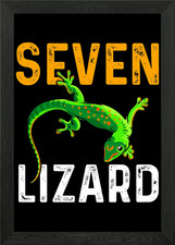 Lizard Reptile on Wall Framed Wall Art Poster Canvas Print Picture