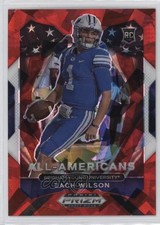 2021 Panini Prizm Draft Picks All-American Red Ice Prizm Zach Wilson #182 0x4h