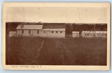 c1915 Lava New York Vintage Postcard Lilac Cottages White House Building Posted