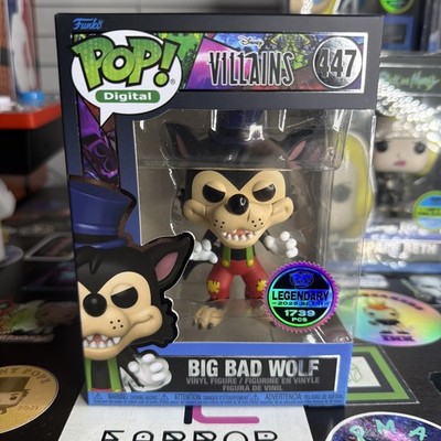 Funko Pop Digital #447 Disney Villains Big Bad Wolf Legendary LE 1739 +Protector