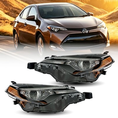 Fits 2017 2018 2019 Toyota Corolla L LE LE Eco Headlights Driver Passenger Side