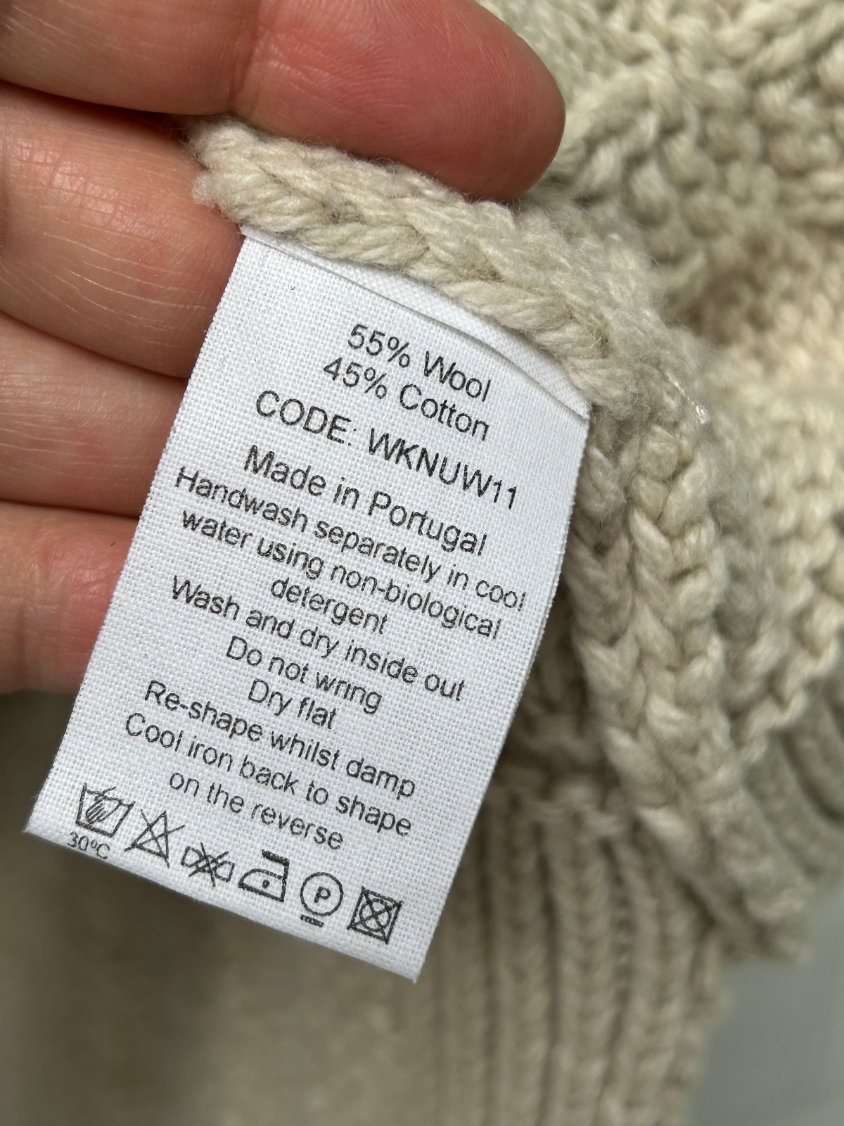 TOAST Bone Ecru Chunky Oversized Knit Vest Tank Sweater Jumper ONE SIZE £225