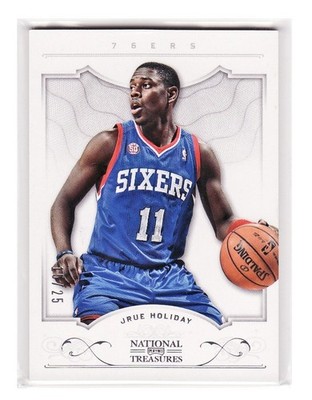 Jrue Holiday 2012-13 National Treasures Silver Parallel #15/25 SIXERS