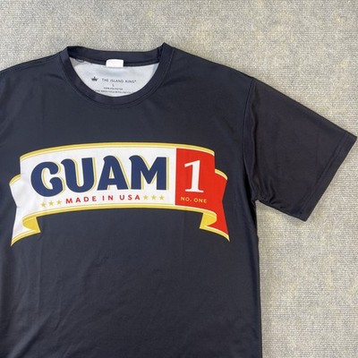 Guam 1 Mango Beer 2007 Double Sided Logo Performance T Shirt Size Large- Black