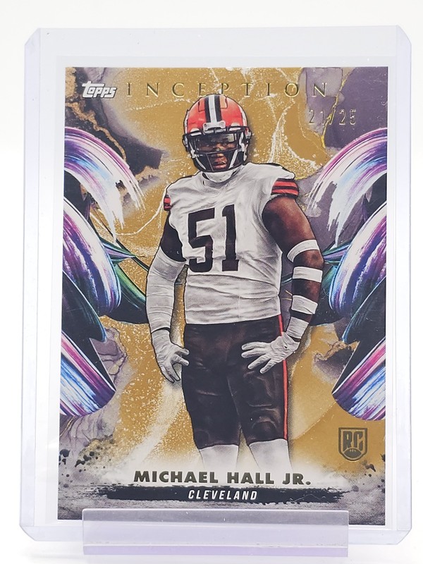 MICHAEL HALL JR. 2024 TOPPS INCEPTION ROOKIE GOLD /25 #193 BROWNS Q5099
