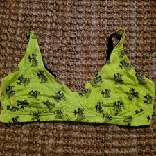 MeUndies Virgo Zodiac Lime Green Wireless Constellation Bralette Bra 3X PLUS SZ