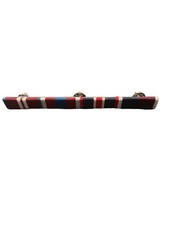 RIBBON BAR AND PIN, Queens Diamond, Platinum Jubilee, King's Coronation And RAF