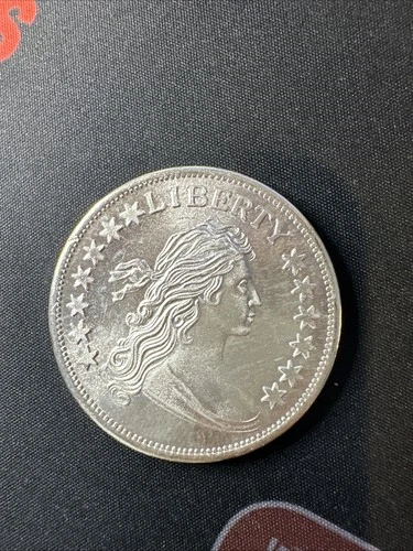 Liberty Draped Bust Design 1 Troy Oz .999 Fine Silver Bullion Round Ounce (C)