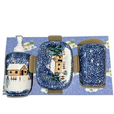 Holly Mountain Lodge Cooks Bazaar Cabin Bathroom Set New