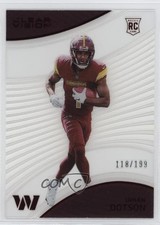 2022 Panini Chronicles Clear Vision Rookies Red 118/199 Jahan Dotson #CVR-19 0c3