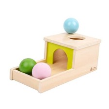 Object Permanence Box with Tray Three Balls Montessori Toys Small Box -Typical