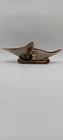 Vintage Hull Art Pottery Pinecone And Parchment Console Bowl. 16" Long & 4" Wide
