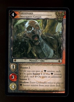 LOTR Lord of the Rings TCG Rise of Saruman Rare 17R71 Grishnakh, Treacherous Cap