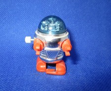 Vintage 1977 Tomy Wind-up Walking Robot w/ Blue Dome Orange Arms  Feet - Video