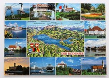 Mehrbild Postkarte - Bodensee, Ortsansichten,...
