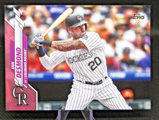 2020 TOPPS SERIES 1 #268 IAN DESMOND MOTHERS DAY PINK 04/50 COLORADO ROCKIES