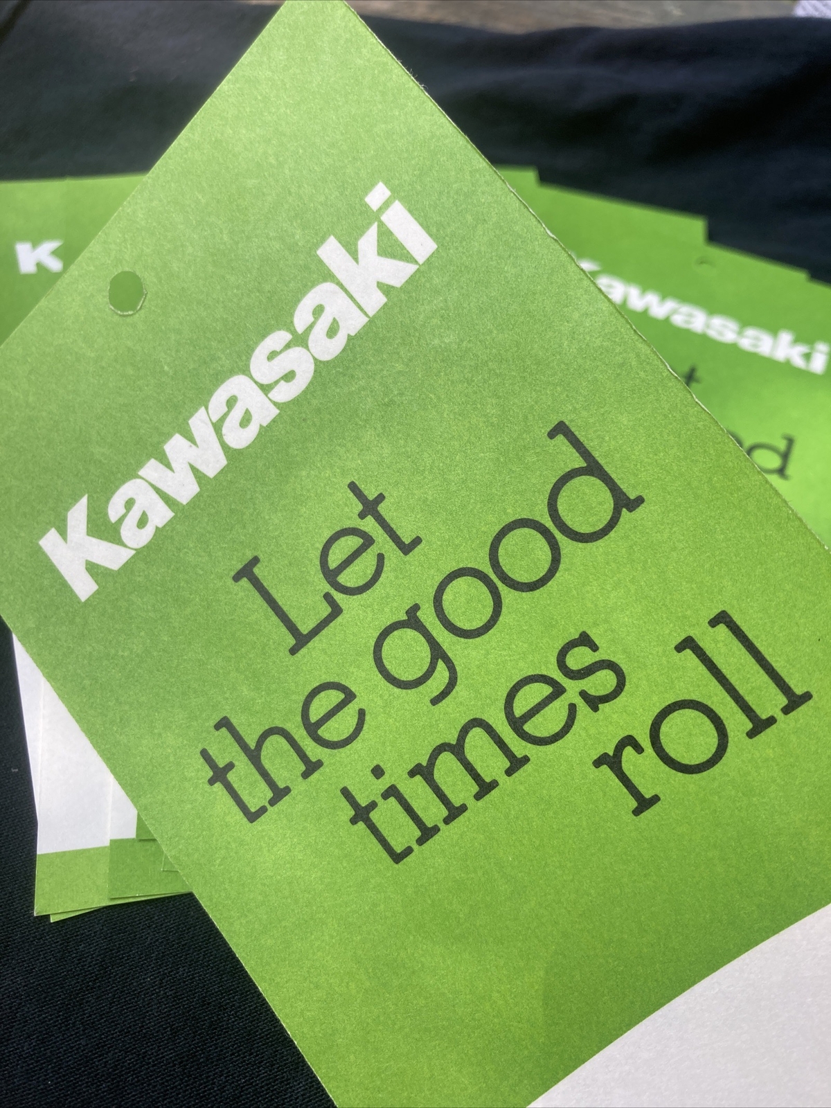 Kawasaki Dealer Hang Tag H1 Z1 Z1R KZ1000 GPZ Eddie Lawson Dealership