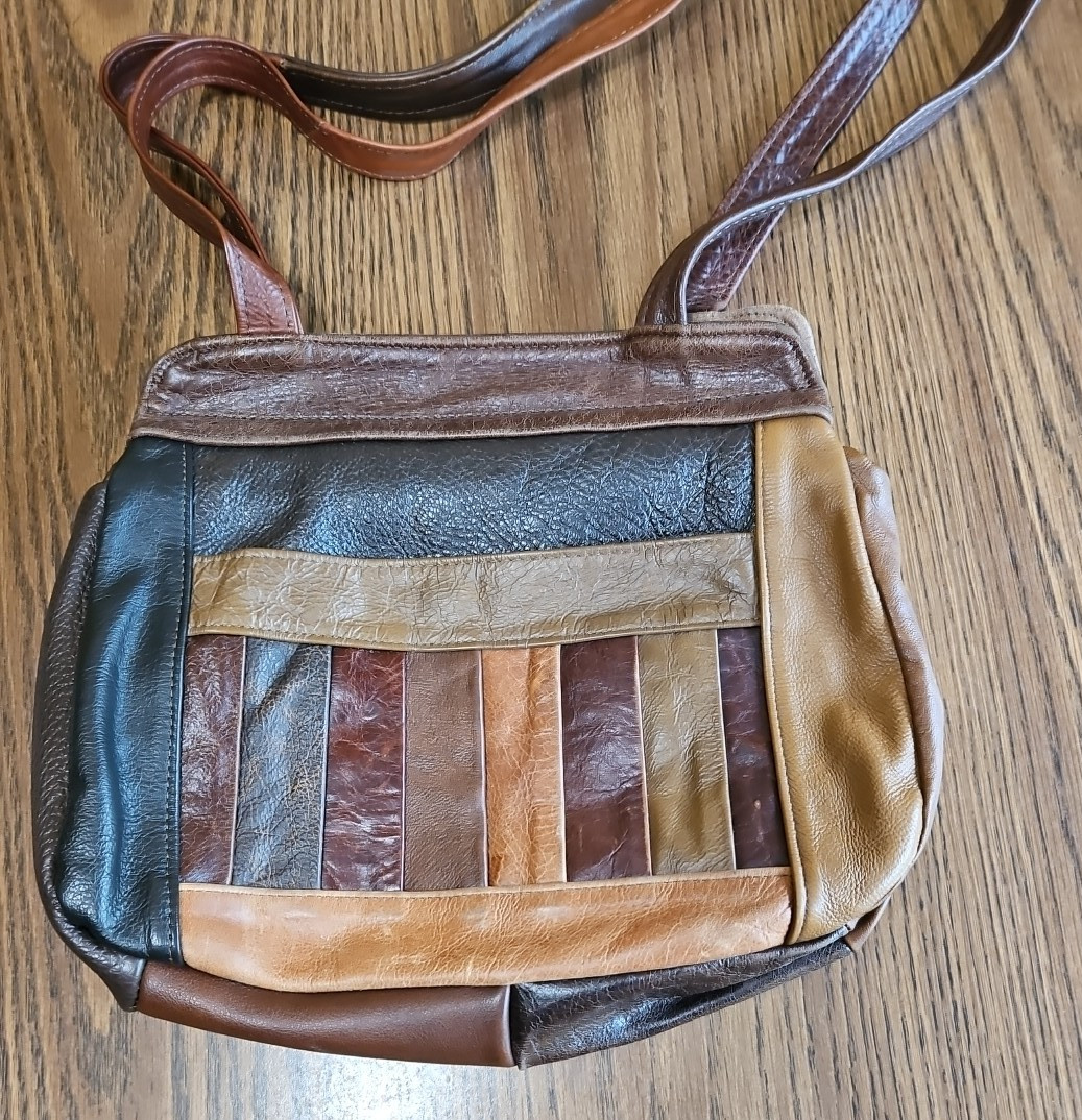 Genuine Leather Mexico Patchwork  Multicolor Soft… - image 17