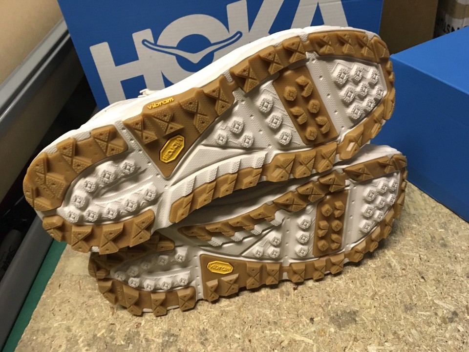 DS MENS HOKA ONE ONE Tor Ultra Hi 3 Suede and Hiking Boots EGGNOG SZ 9