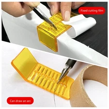 Car Body Film Application Tool with 90 Degree Measuring Squeegee for Positioning