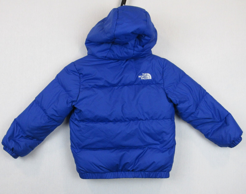The North Face Puffer Jacket Unisex Toddler 4T Full Zip Winter Coat Blue - Picture 3 of 17