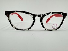 NEW SCOJO NEW YORK ROBINSON ST. MATTE RED Black White AUTHENTIC EYEGLASSES 2,25