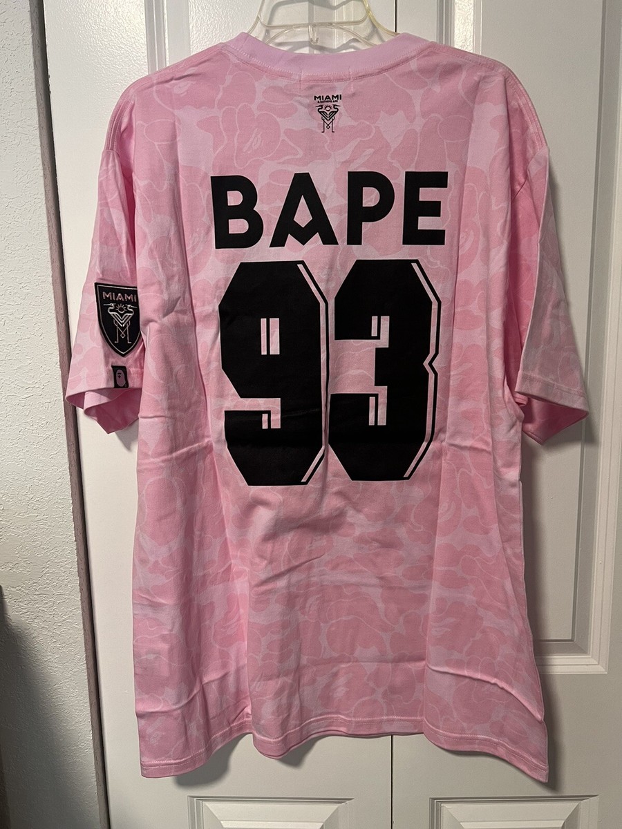 Inter Miami x Bape Pink T-shirt XXL | eBay